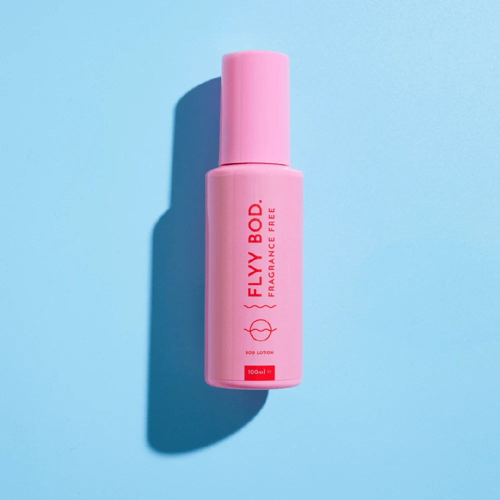 Flyy Bod fragrance-free lotion