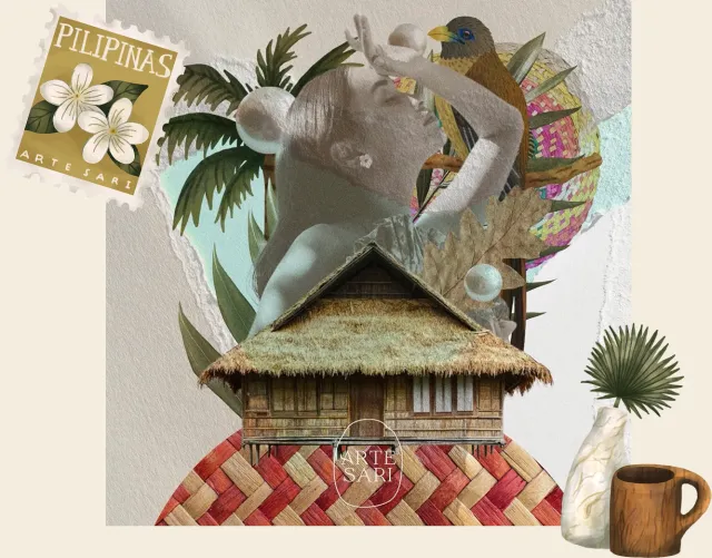 Arte Sari collage of Filipino craft and culture
